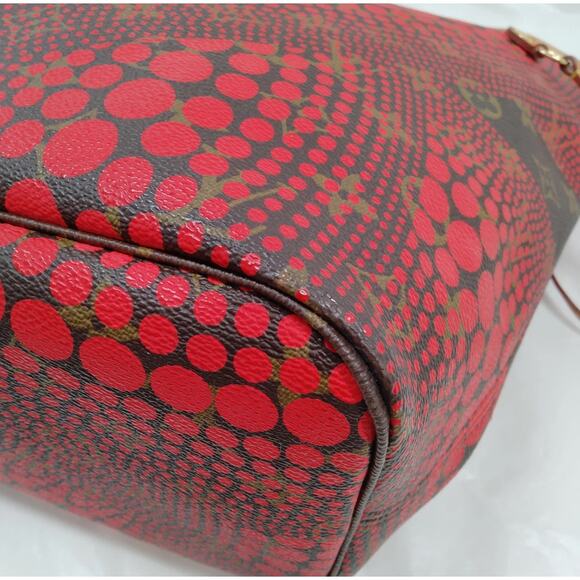 Louis Vuitton LV Shoulder Bag M40686 Neverfull MM Red Monogram Wave - Picture 8 of 8